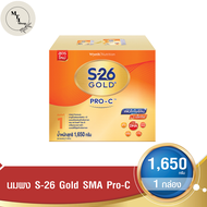 S-26 Gold SMA Pro-C เอส-26 โกลด์ โปร-ซี นมผงดัดแปลงสำหรับทารก สูตร 1 ขนาด 1650 ก. รหัสสินค้า BICse4296uy