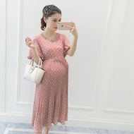 Plus Size Maternity Dress Pink Peat Skirt 3XL