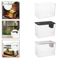 [Predolo] Reptile Tank Terrarium Habitat Small Fish Aquarium Tank Feeding Box for Gecko