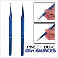 BLUE GSM TITANIUM TWEEZERS