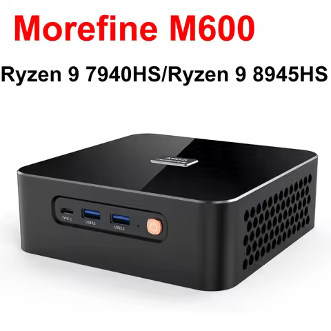 Morefine M600 AMD Ryzen 9 7940HS/Ryzen 9 8945HS Mini PC Windows 11 2xDDR5 PCIe3.0 Nvme SSD Wifi 6 BT