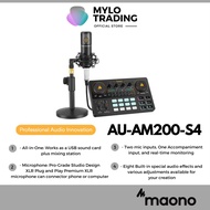 Maono MAONOCASTER Lite AU-AM200S4 / AM200 S4 Professional Sound Card with Condenser Studio Microphon