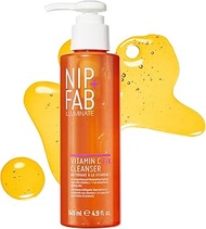Nip + Fab Vitamin C Fix Gel Cleanser Brightening Hydrating Facial Cleansing Face Wash for Skin Tonin
