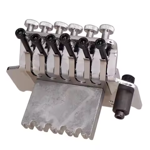 6 Saddle Double Roller Tremolo Bridge for Fender Stratocaster Electric Guitar Replacement Strat Brid