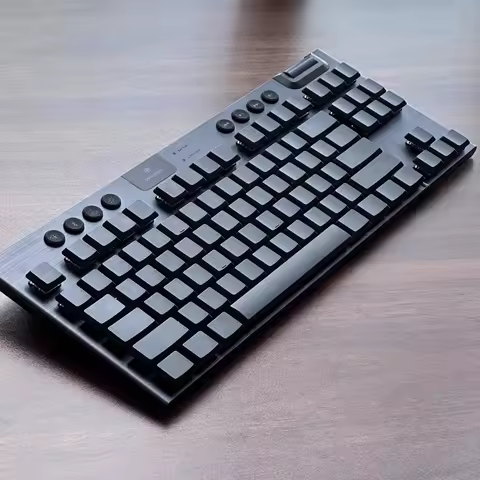 PBT Matte Black Low Profile Keycaps for Logitech G915X / G515 Mechanical Keyboard