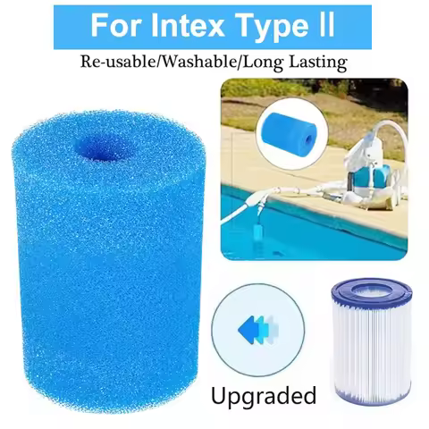 Swimming Pool Filter Foam Reusable For Type II For 530 - 800 GPH Filter Sponge Cartridge BW58094 Cle