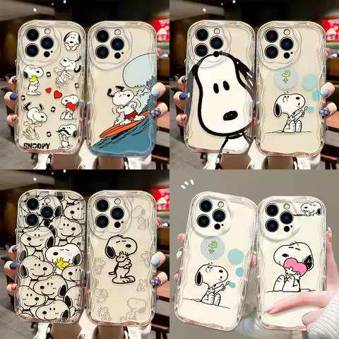 Phone Case For Samsung Galaxy S26 S25 S24 S23 S21 S20 FE Plus Ultra F06 S-snoopys Lively Cool 3D Wav