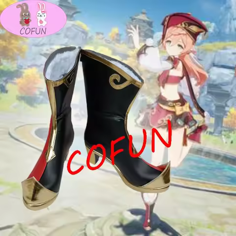Game Genshin Impact Yanfei Boots High Heels Halloween Cosplay Shoes Custom Made 2021 New