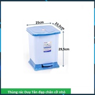 SMALL flip-top mini foot pedal trash can 25x23,5x29,5cm. DT741