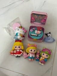 全走$100 popmart Sanrio Hello Kitty 公仔盲盒 PUCKY奇異星球系列愈音谷 MINICO小豬妹我的玩具派對系列 洋娃娃 Little Dolly  盲盒收藏家 野蠻公主