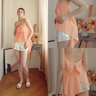 Try_yorata l Cotton tube top Origami top Cotton tube dress ชุดไปทะเล เกาะอกน่ารัก ผ้าคอตตอน