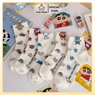 White Mid-cut Socks Cartoon Icon Shin Cute Pencil Boy COZY COZY