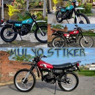 Yamaha STRIPING STICKER 100 DT100 Full Set Quality