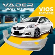 ชุดแต่งรถยนต์สเกิร์ต หน้า หลัง ข้าง รอบคัน Vios 2007-2012 ทรง DRIVE (งานดิบ) ABS เข้ารูปติดตั้งง่ายพ