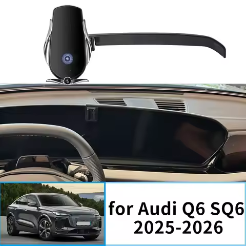 Car Mobile Phone Holder for Audi Q6 SQ6 Sedan 2025 2026 Sportback Electric GPS Bracket Navigation St