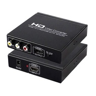 HDMI to RCA and HDMI Converter, HDMI to AV 3RCA and HDMI Adapter Support 1080P, PAL, NTSC for HD TV 