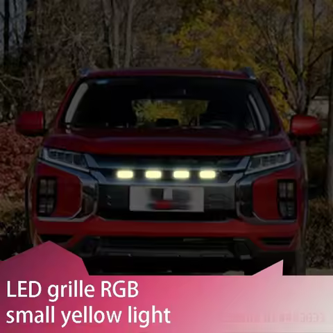 FOR Mitsubishi lancer L200 pajero Car Front LED Grille Light RGB Auto Flash Warning Safety Signal La