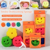 Smiley face magic cleaning wipe Kitchen Smiley Dishwashing Sponge Kitchen housework cleaning sponge 