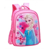 ✺☢∋ Kithaax65su คุณภาพสูงการ์ตูน Frozen Theme กระเป๋านักเรียน Fit 6-8 ปีนักเรียนเด็กผู้หญิงกระเป๋านักเรียนกระเป๋าเดินทาง