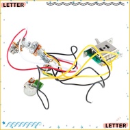 LETTER Guitar Wiring Harness​, 2 Tone 1 Volume 2T1V 5 Way ​5-Way Switch Harness​, ​500K Potentiomete