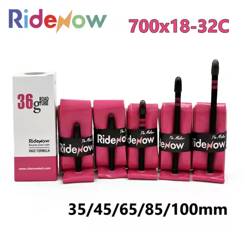 RideNow TPU 700C Road Bike Inner Tube 700x18-32C Presta 100/85/65/45/35mm Valve Super Light Weight R