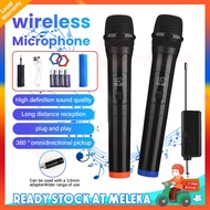 UHF Wireless Microphone Transmitter Receiver System Universal Handheld Mic with Karaoke Business Meeting Mic Microphone