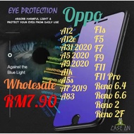 9D ANTI BLUE LIGHT TEMPERED GLASS OPPO A38 A58 A78 A12 A12E/ A5 A9 A31 A83 F1S F5 F7 F9 F11 F11PRO A