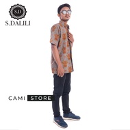 S.DALILI Kemeja Batik Lelaki Lengan Pendek Short Sleeve Shirt | Baju Batik Lelaki