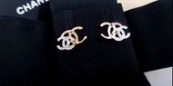 Chanel 2021-2022FW秋冬熱賣 CC logo耳環/Earrings 金色、銀色 水鑽 21A AB6426 B06032 NC854