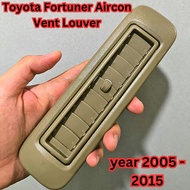 Toyota Fortuner rear aircon vent louver (2005 - 2015) (1pc) Brown / Beige grill blower air outlet AC