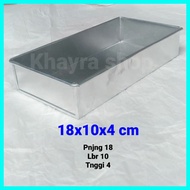 Loyang Brownies 18x10x4 cm/Loyang Brownies Kukus/Loyang Brownis Kukus/Loyang Brownies Anti Lengket/L