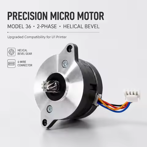 For Snapmaker U1 Extruder Motor 36 Circular Stepper Motor 9 Tooth Gear for Snapmaker U1 3D Printer A