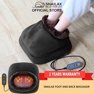 SNAILAX SL-522S 2-in-1 Shiatsu Foot and Back Massager w Heat,Kneading Feet Massager Machine with Hea