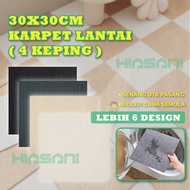 HIASANI 8PCS 30X30CM Non Slip Carpet Tiles Karpet Lantai