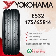 1756514 175 65 14 175/65R14 175-65-14 YOKOHAMA BLUEARTH ES32 Car Tyre Tire  (FREE INSTALLATION)