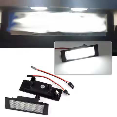 2pcs For BMW E81 E87 E63 E64 F20 F12 F13 Z4 E85 E86 E89 K48 F06 MINI R55 R55N R60 R61 LED Number Lic