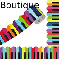 1Roll Chalkboard Board Border, Music Piano 7.5cm 10Meter Border Paper,  DIY Paper Decorative Sticker