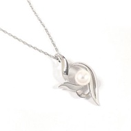 【日本直送 中古美品】ミキモト MIKIMOTO ネックレス シルバー/アコヤ真珠 パール アクセサリー 磨き上げ処理済み