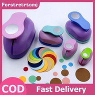 forstretrtomj 9/16/25mm Circle Round Hole Punch DIY Handmade Paper Scrapbooking Cutter Tool EN