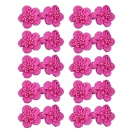 10 Pairs Flower Chinese Handmade Cheongsam Buttons Sewing Knot Fastener DIY Handcraft Clothing Accessories