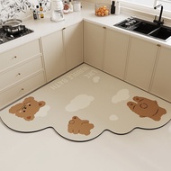 YEYA พรมห้องครัวลายสัตว์น่ารักกันลื่นสำหรับตกแต่งบ้าน