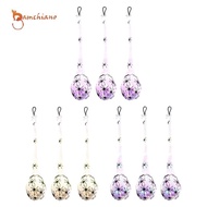 [Gamchiano] 3 Pack Hanging Spider Eggs Halloween Decorations, Fake Spider Web with Lighted Spiders f