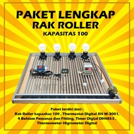 Paket Lengkap Rak Roller Full Otomatis Kap.100 untuk Mesin Tetas Telur