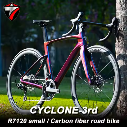 TWITTER Carbon Road Bike 24Speed Hydraulic Disc Brake, Commuter City Bicycle for Men and Women, Ligh