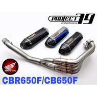 Project79 Exhaust Honda CBR650 CB650 2014-2017 Full System Piping Muffler Stainless Steel Project 79