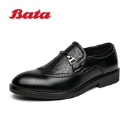 Bata หัวเข็มขัดผู้ชายรองเท้าหนังหนังแท้ลำลองธุรกิจอย่างเป็นทางการชื่อม้ารองเท้าหนังรองเท้าหนังขนาดเล็ก