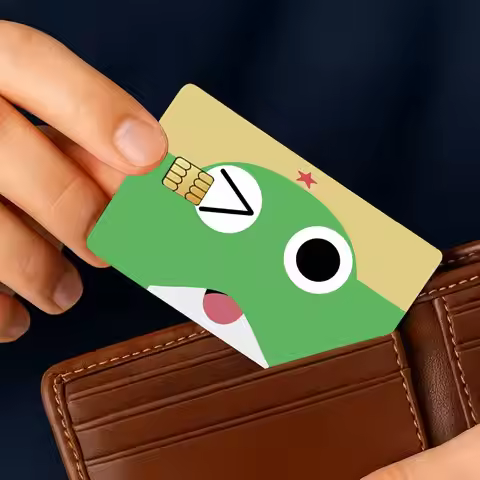 Anime K-Keroro Credit Card Stickers Skin for Bank Debit Decorative Protection 4PCS Anti-scratch Wate