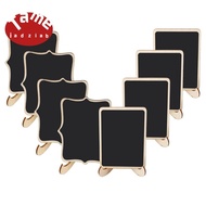 Mini Chalkboard Signs, 20 Pack Framed Small Chalkboard Labels with Easel Stand, Wooden Blackboard fo