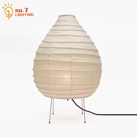 Japanese Design Akari Noguchi Yong Table Lamp LED E27 Rice Paper Modern Light Fixtures Home Decor Li