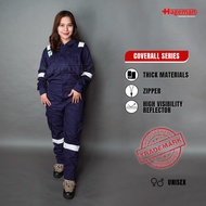 Coverall Safety Warna Navy/Coverall Kerja/Coverall Navy